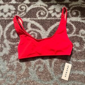 New with tags PacSun Vibrant Red Bikini top